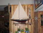 Commodore's Cup and Boat Trophy, Displayed in Bar of Captain's Table, Lakeshore Resort