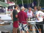 wine tasting the night before morning race (C. Lucas pic)