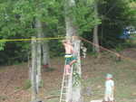 engineering marvel, Bill Murdoch's zip line