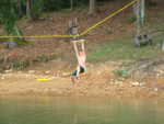 engineering marvel, Bill Murdoch's zip line