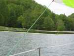approaching swimming area west of Rat Branch boat ramp